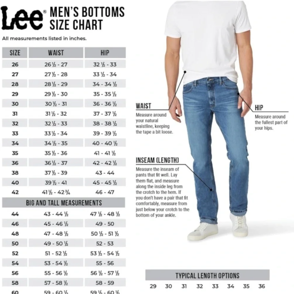 NWOT Men’s Lee Jeans Regular Fit 38x32 - Picture 2 of 14